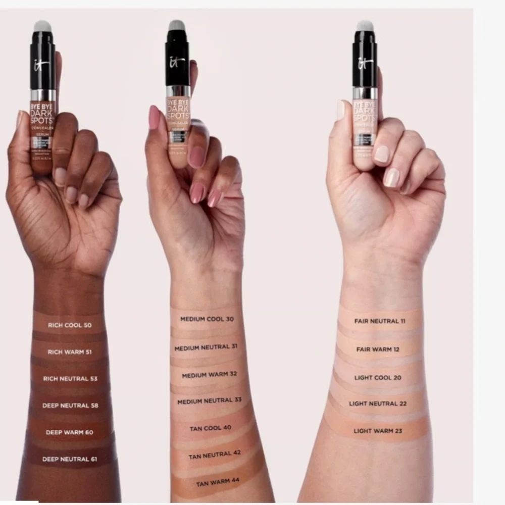 IT Cosmetics Bye Bye Dark Spots Corrector Concealer + Serum 2 Pack Tan Cool